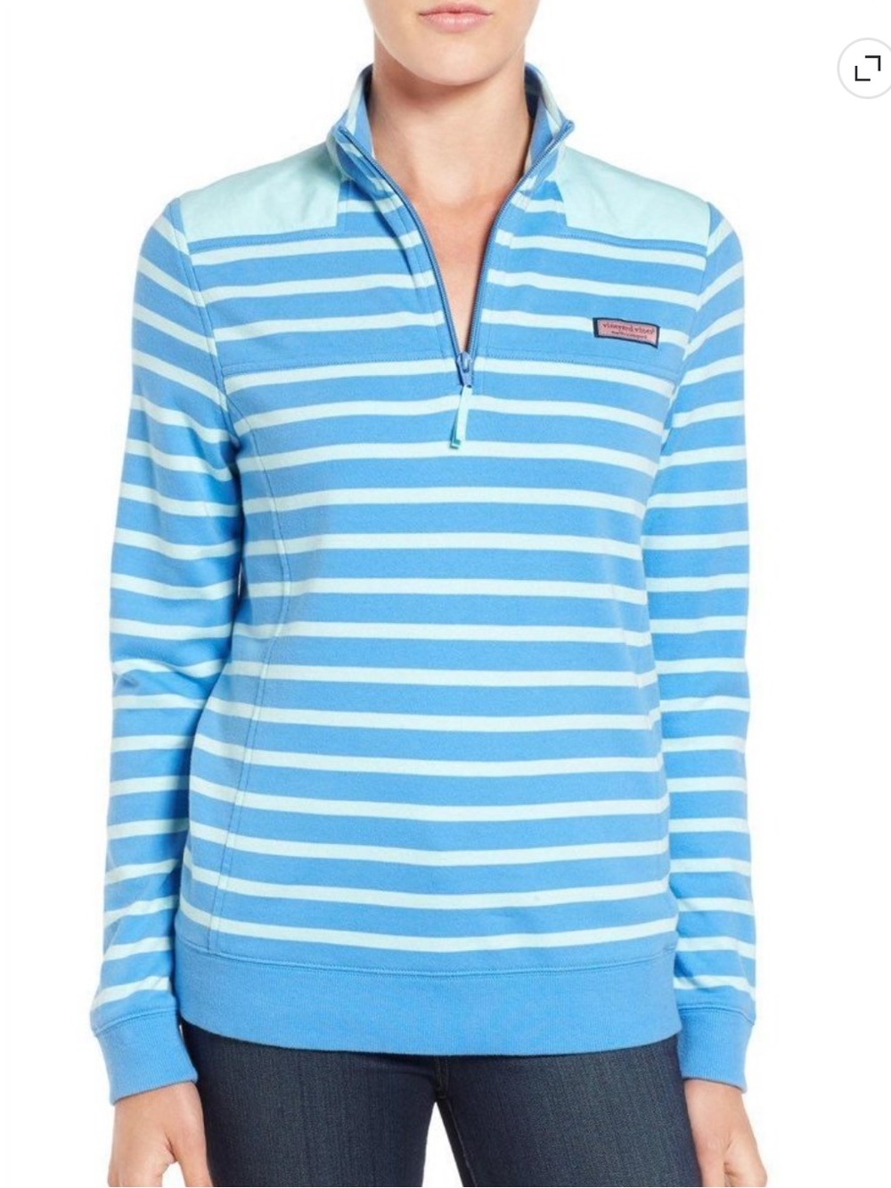 Vineyard vines stripe shep pullover shirt size large